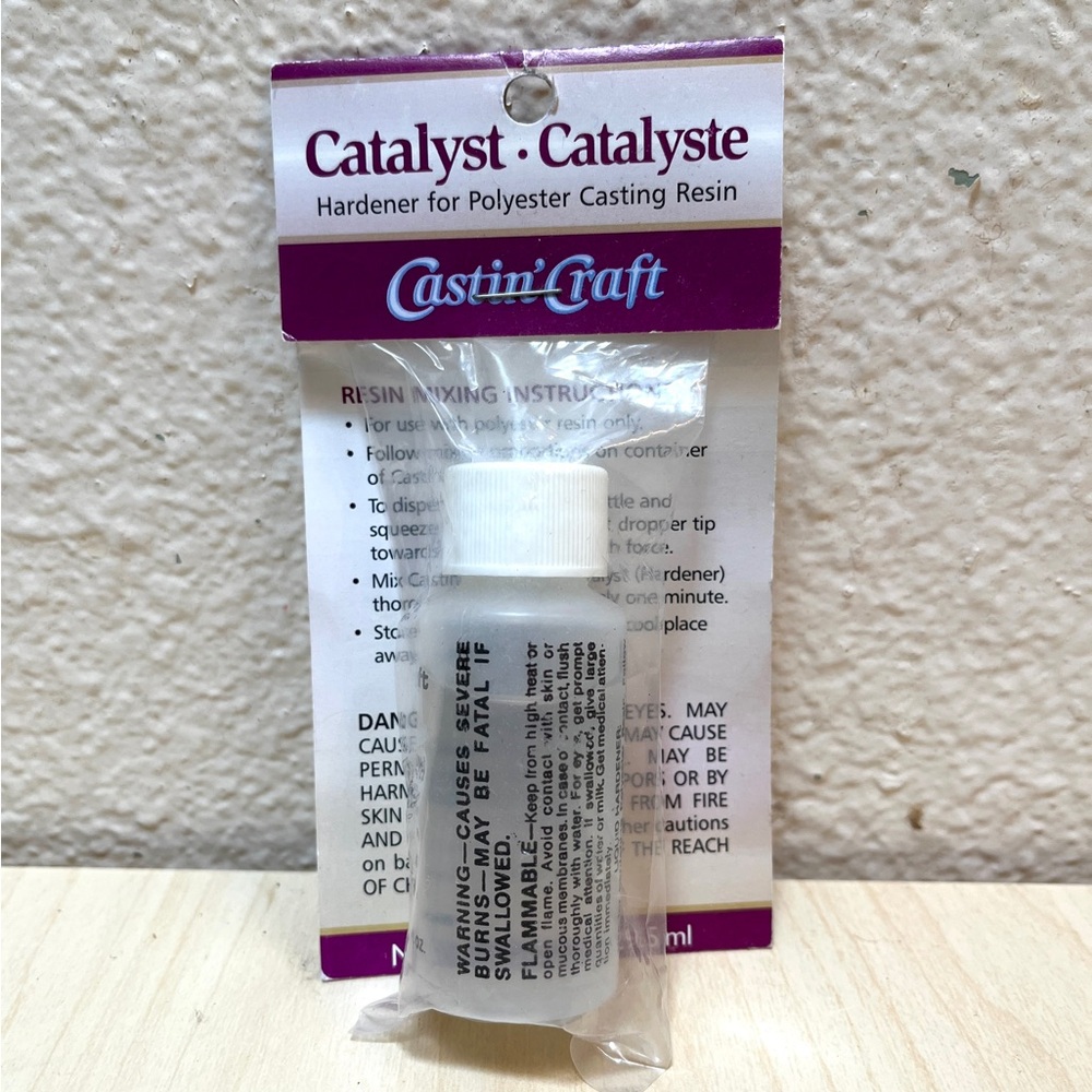 Art Supply. Catalyst; Hardener for Casting Resin. New. NWT. 1 fl oz.
